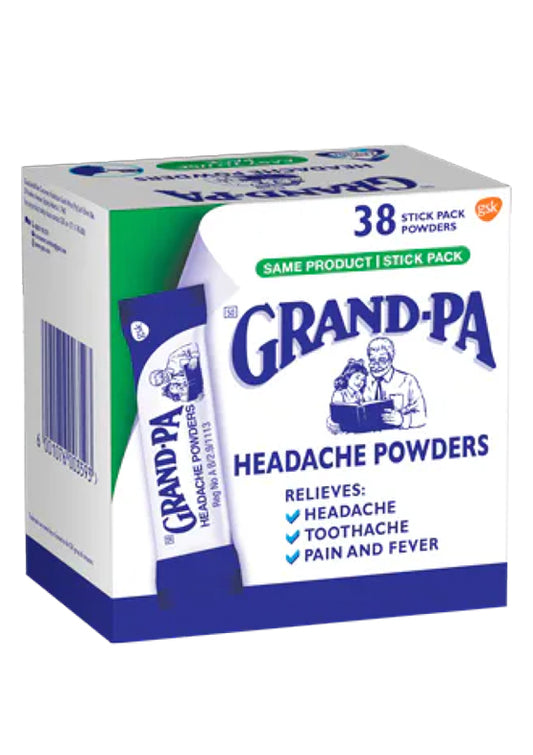Grand-Pa Headache Powders 38’s