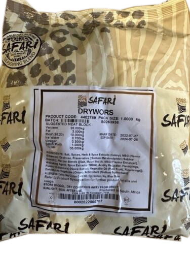 Safari Drywors Seasoning - 1kg